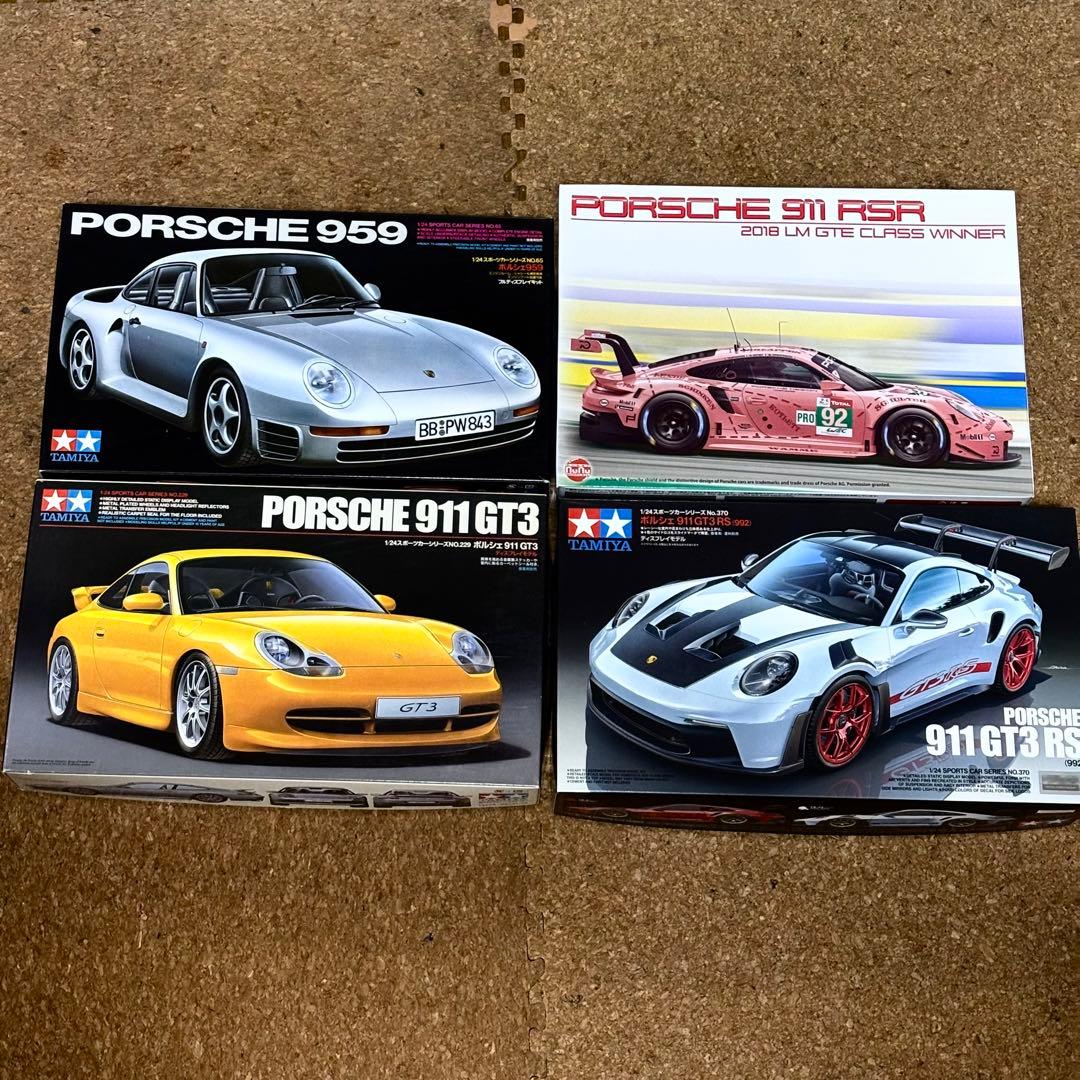 1/24 タミヤ他　ポルシェ4点セット