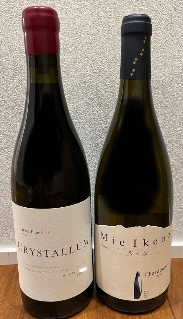 クリスタルム　ボナファイド 2018 ＆ ミエイケノ シャルドネ