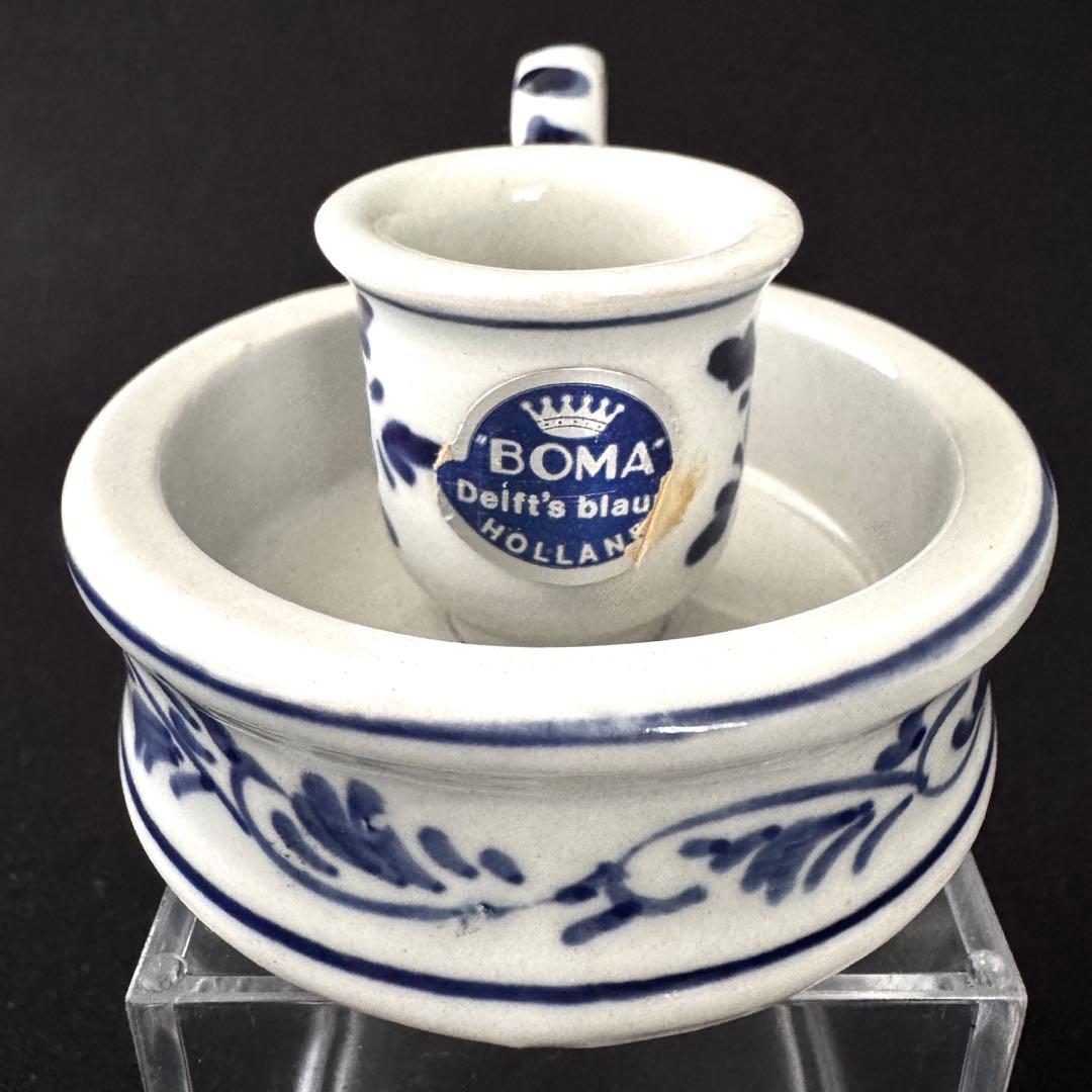 ヴィンテージ　デルフトブルー チャンバースティック 　キャンドルスタンド　672