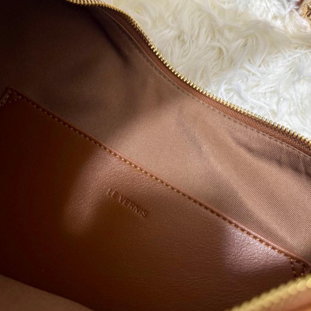 ゆ　LE VERNIS（ル・ベルニ）　パラコードムーン BAG キャメル
