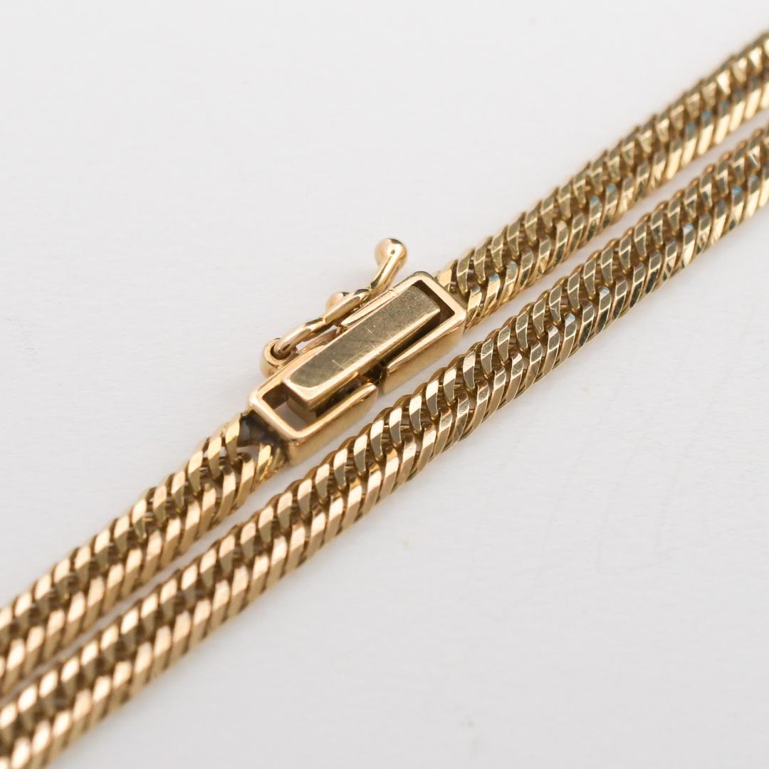 K18 12面カット トリプル 喜平アンクレット 約6g 約23cm