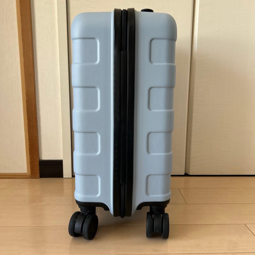美品　無印　19リットル　キャリーケース　ライトブルー