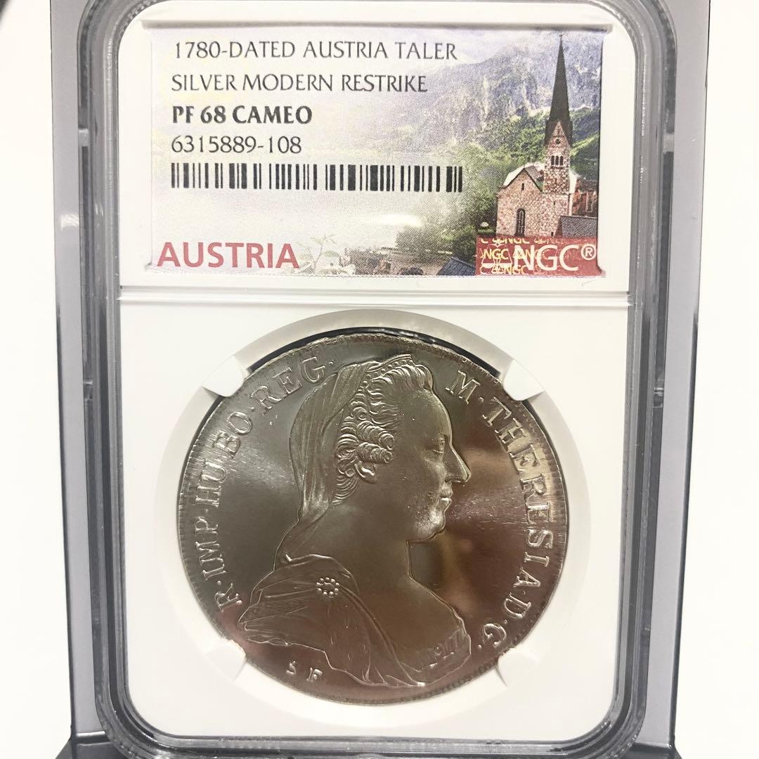 1780年 オーストリア 銀貨 NGC PF68アンティーク モダン 
