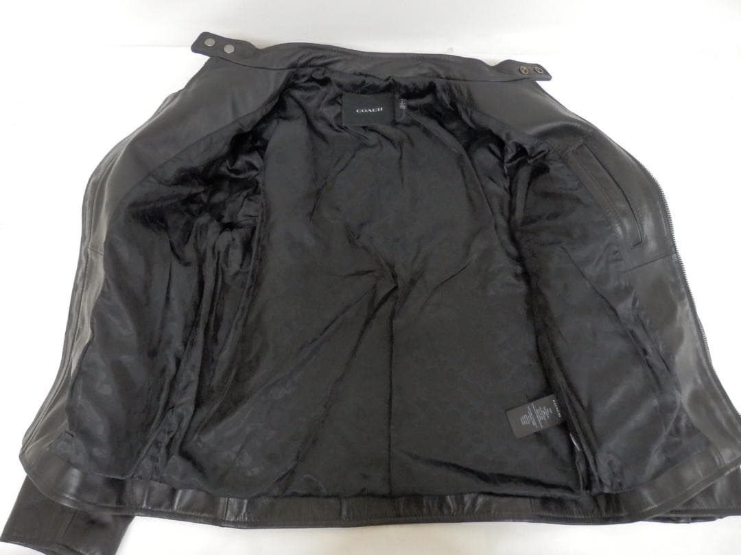 M1521 COACH コーチ レザーレーサー シングルライダース Mサイズ