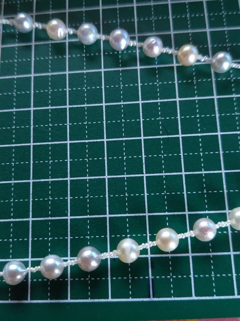 アコヤ真珠、あこや砂ケシパールの、オメガ風ネックレス