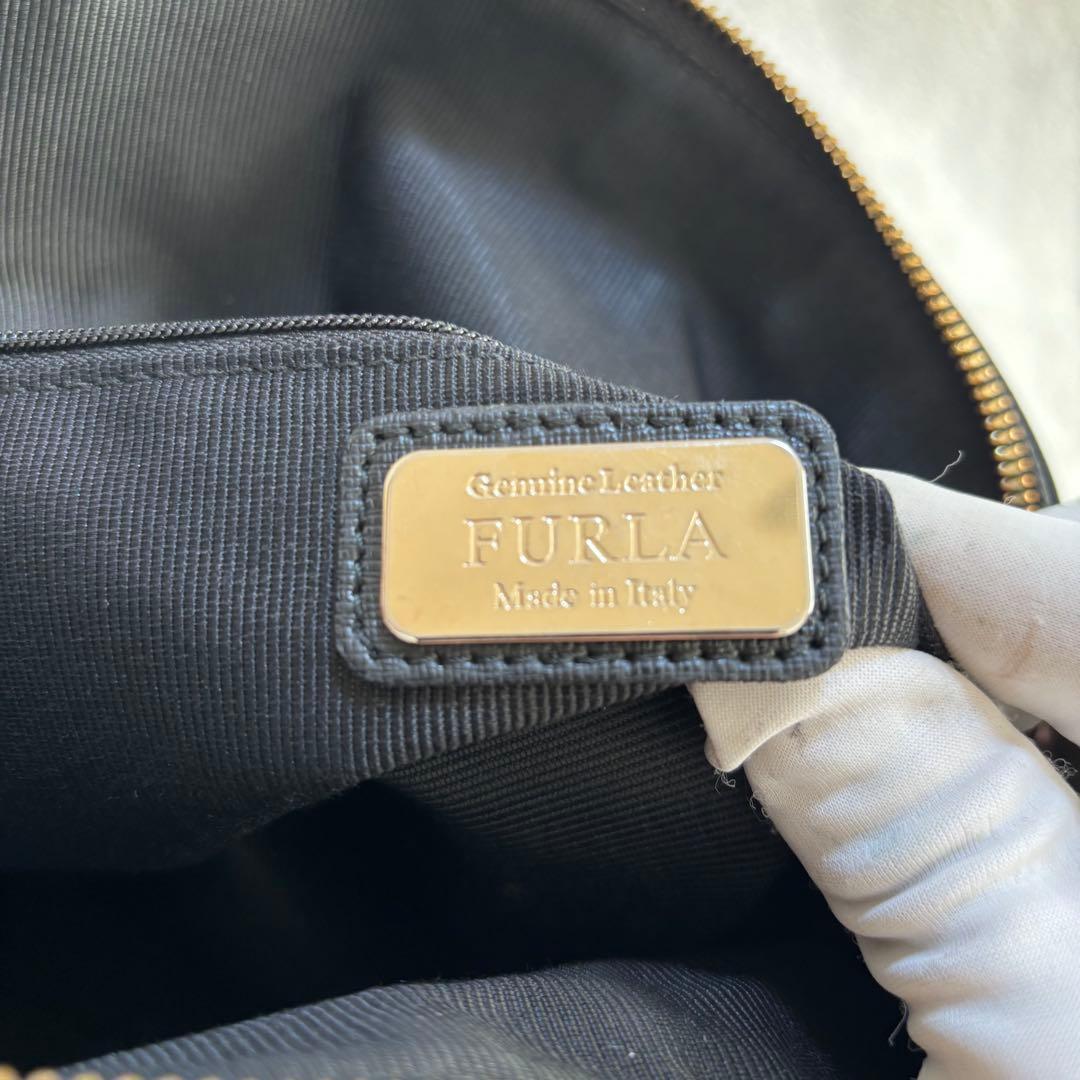 ✨️美品✨️ FURLA フルラ レザー ハンドバッグ 2WAY ブラック 黒