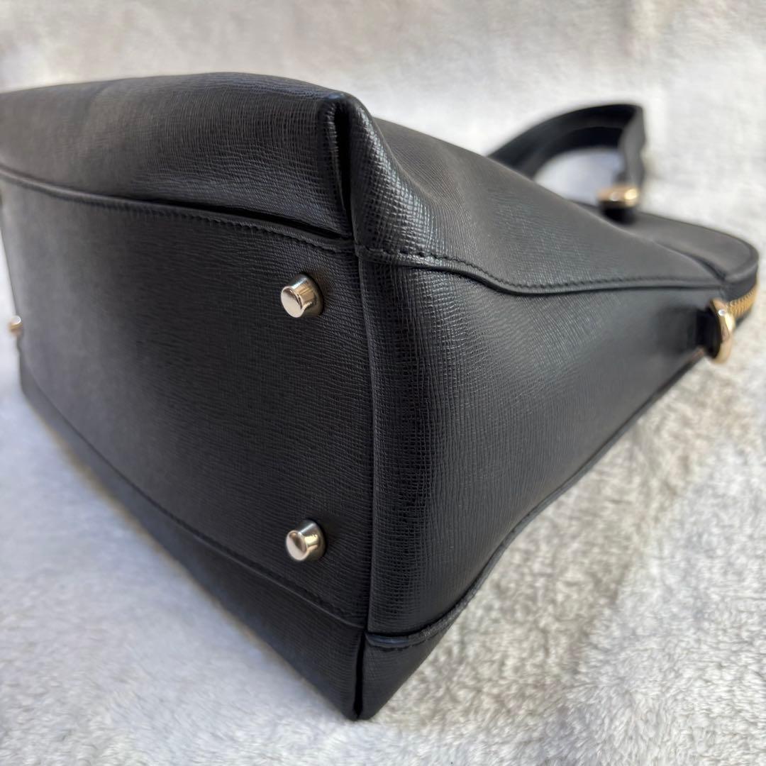 ✨️美品✨️ FURLA フルラ レザー ハンドバッグ 2WAY ブラック 黒