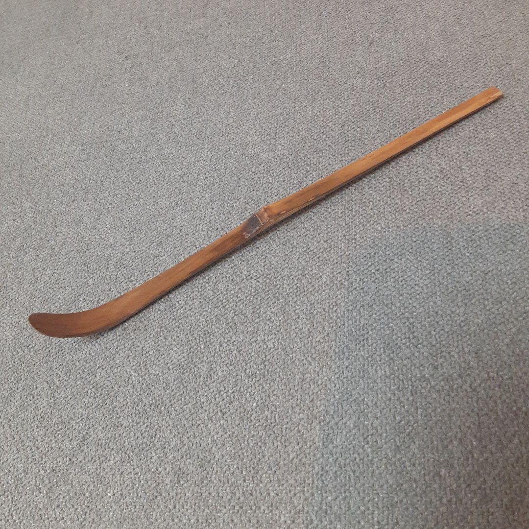 竹茶杓　福本積應老師銘「鳴子」　影林宗篤作