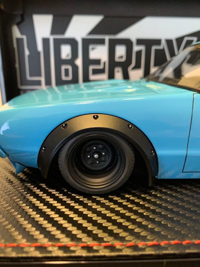 週末値下げ！イグニッションモデル　1/18 LBWK ケンメリ ブルー　0433