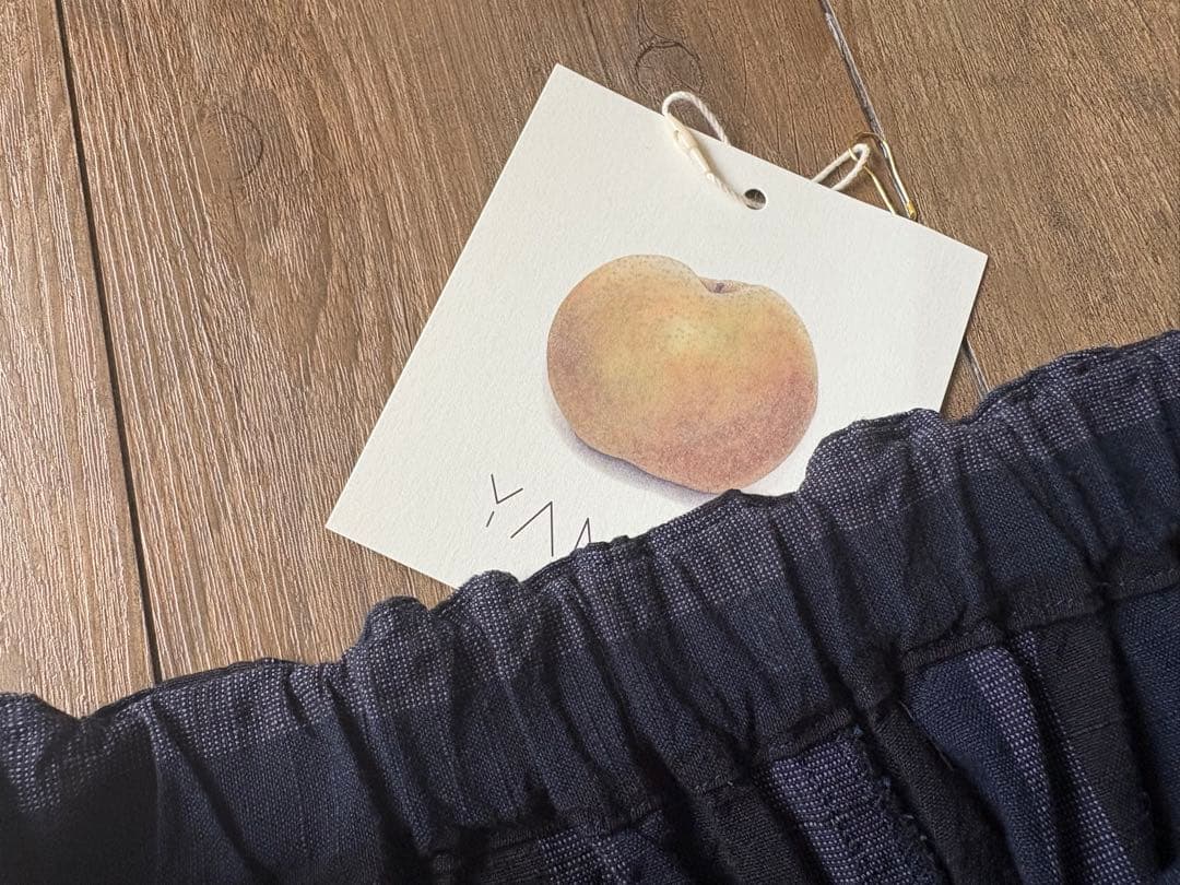 ꕤ新品ꕤヤンマ産業　YAMMA 会津木綿キュロット　ロングロング丈②黒かつお縞