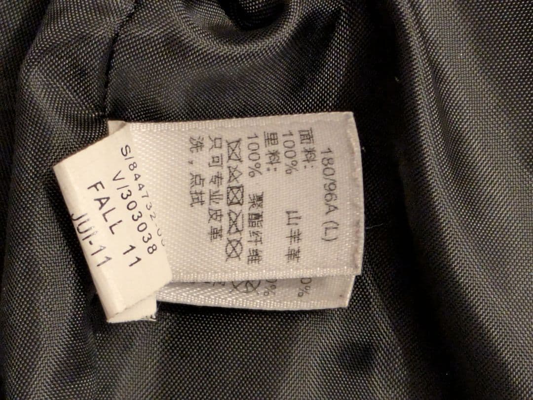 Gap 黒 レザー シングルライダースジャケット