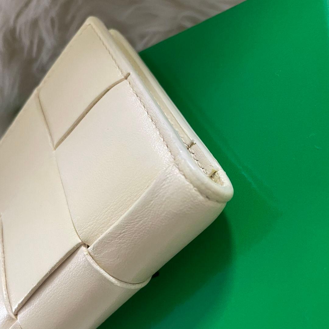 ボッテガヴェネタ カセット マキシ イントレチャート 二つ折り 財布 イエロー