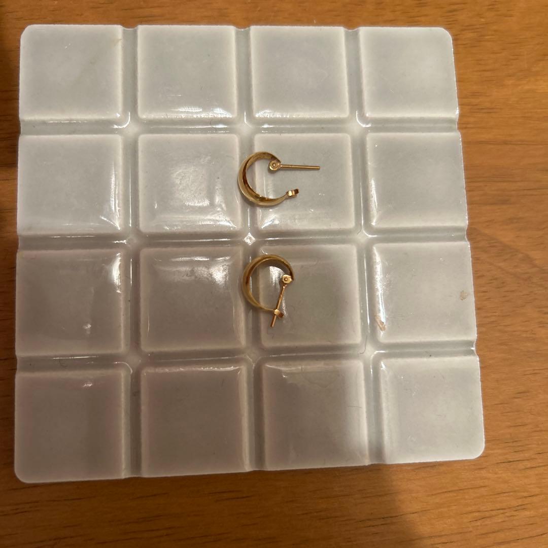 18金フープピアス