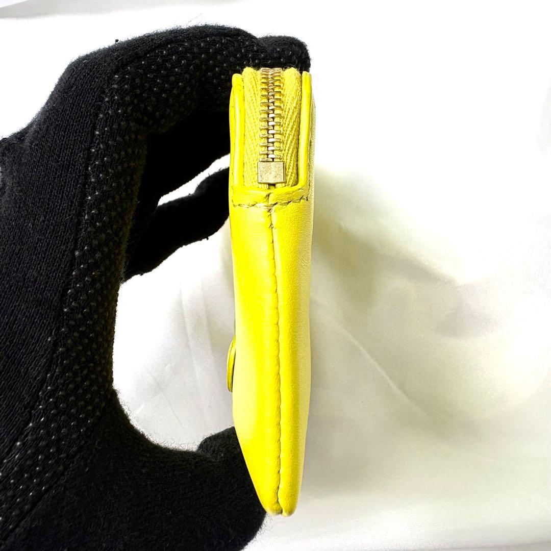 極美品✨セリーヌ キュイルトリオンフケース キーリング ライトグリーン