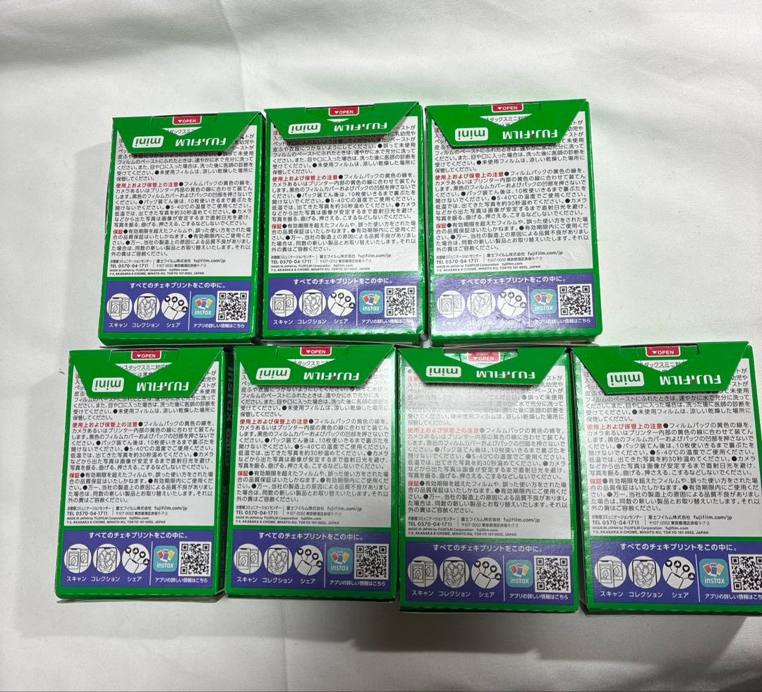 FUJIFILM instax mini チェキフィルム　10枚 × 7個