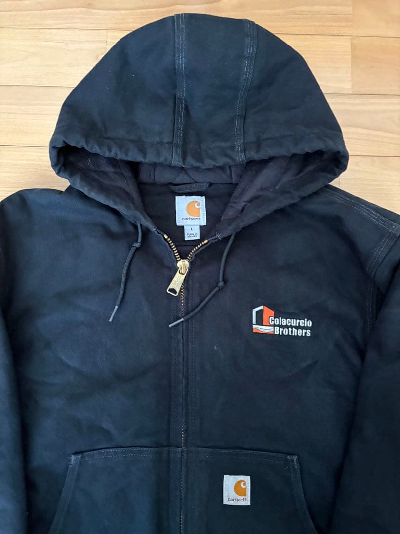 に*く様 Carhartt アクティブジャケット Black 企業系Colacu