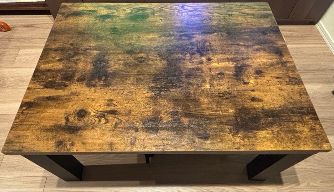 ニトリ　木目調デザインのリビングこたつ