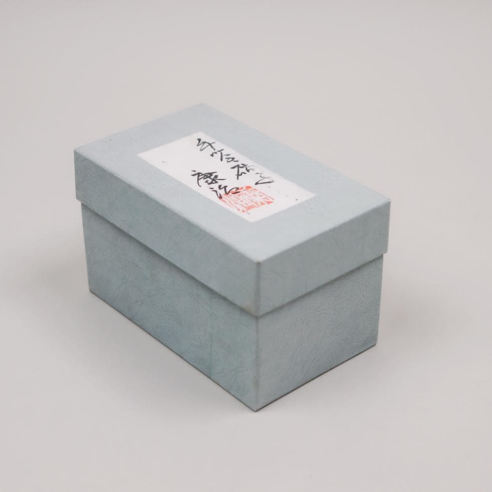 石井康治 手吹き Pulled Stripes Glass 金蒔徳利 箱付 美品