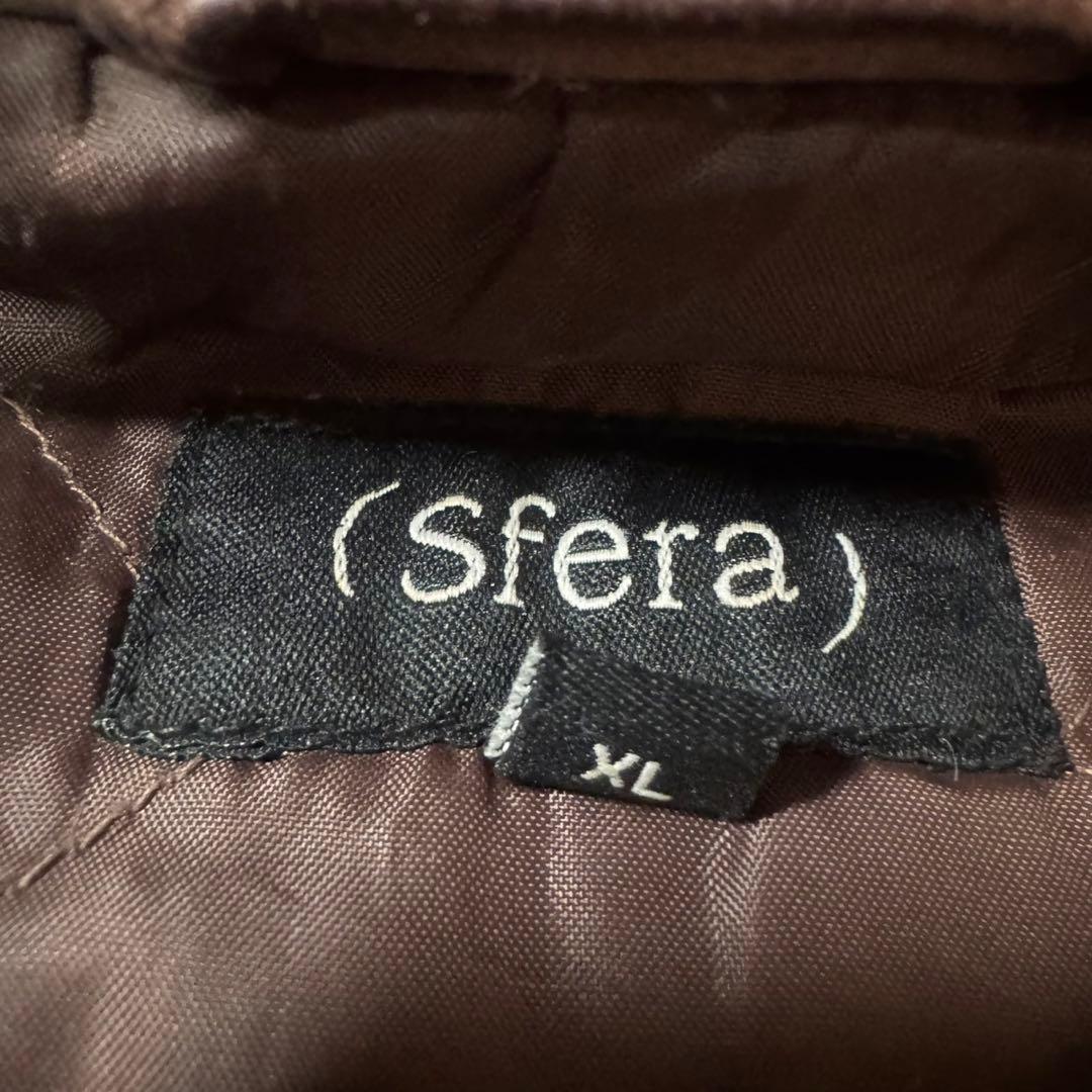 00s 本革 レザージャケット フェード XL ブラウン 古着 シングル