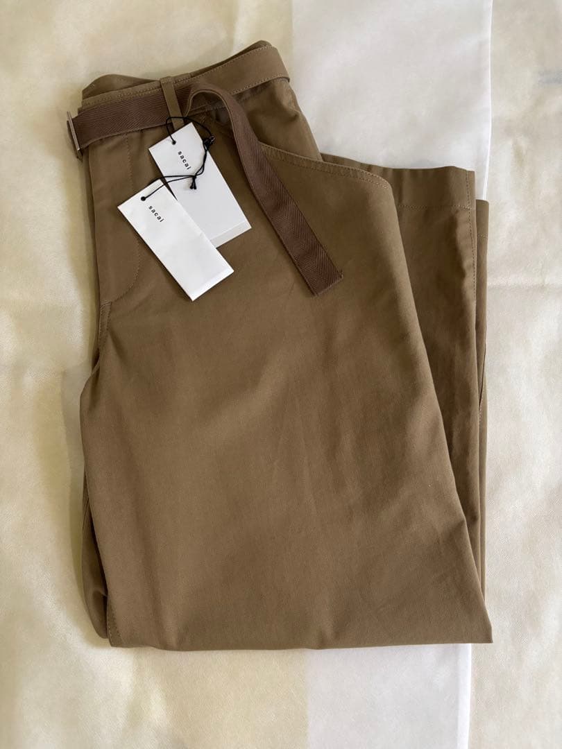 sacai 25SS size2 Cotton Chino ベージュ