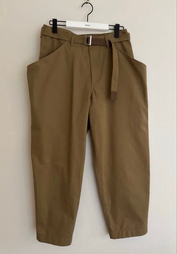 sacai 25SS size2 Cotton Chino ベージュ