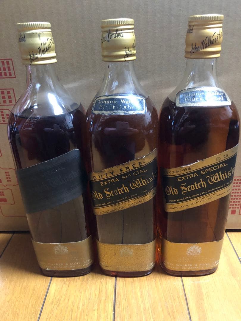 ジョニーウォーカー白紋章金キャップ特級表記あり760ml表記 43%