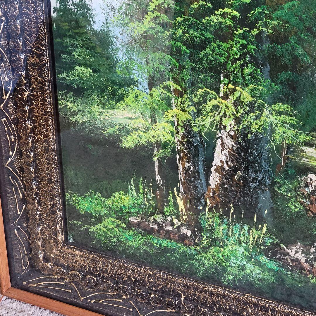 風景画　 k.yabana　20号　額付