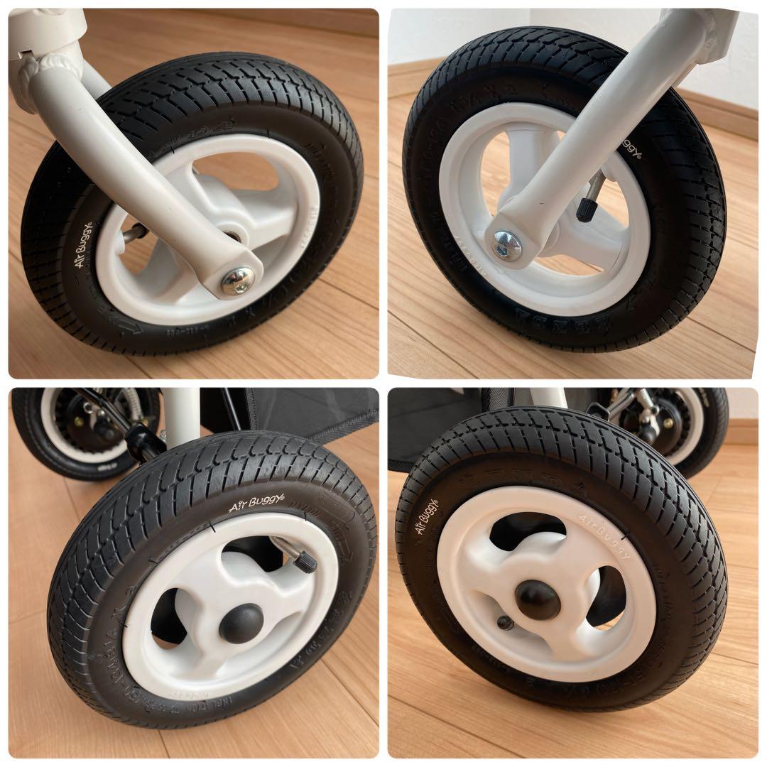 【極美品】エアバギー AIRBUGGY フレームのみ ホワイト 白 ペットカート