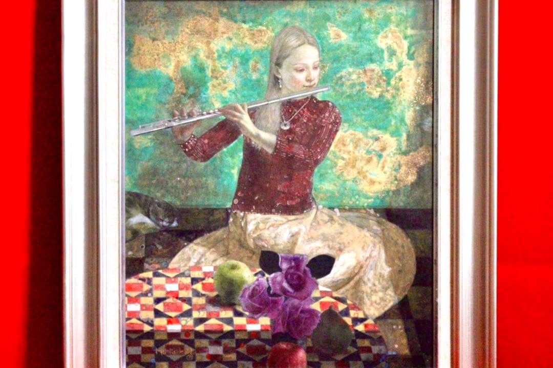 花乙女コレクション【花岡寿一　窓辺のフルート奏者】購入金額より60％お値引き！！