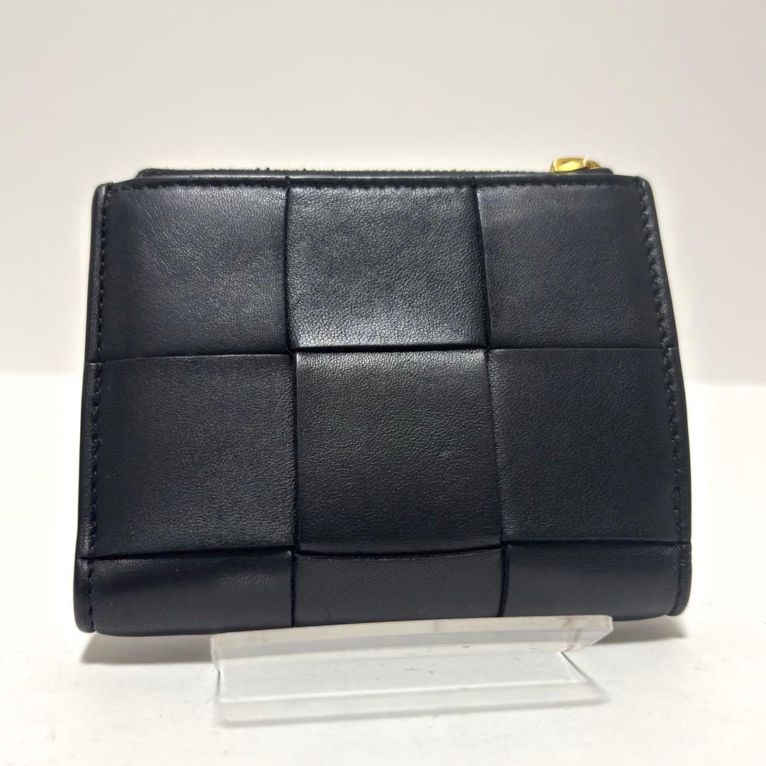 523✨極美品✨ボッテガヴェネタ 折り財布 スモールカセット ブラック RFID