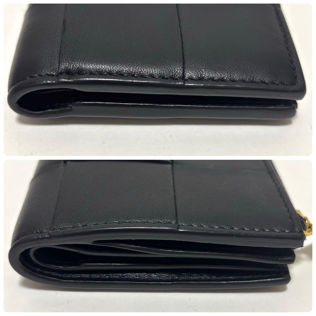523✨極美品✨ボッテガヴェネタ 折り財布 スモールカセット ブラック RFID