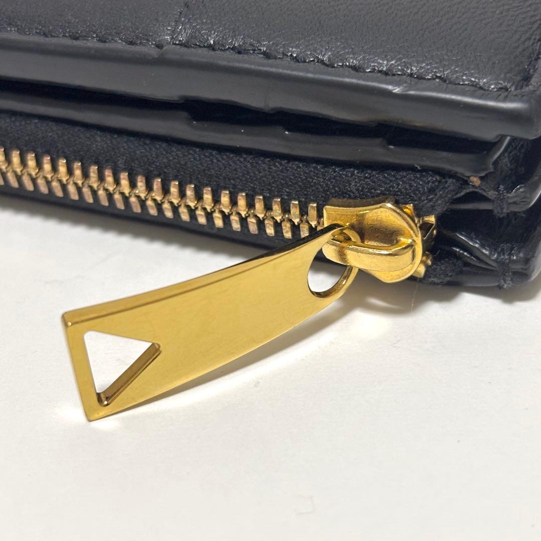 523✨極美品✨ボッテガヴェネタ 折り財布 スモールカセット ブラック RFID
