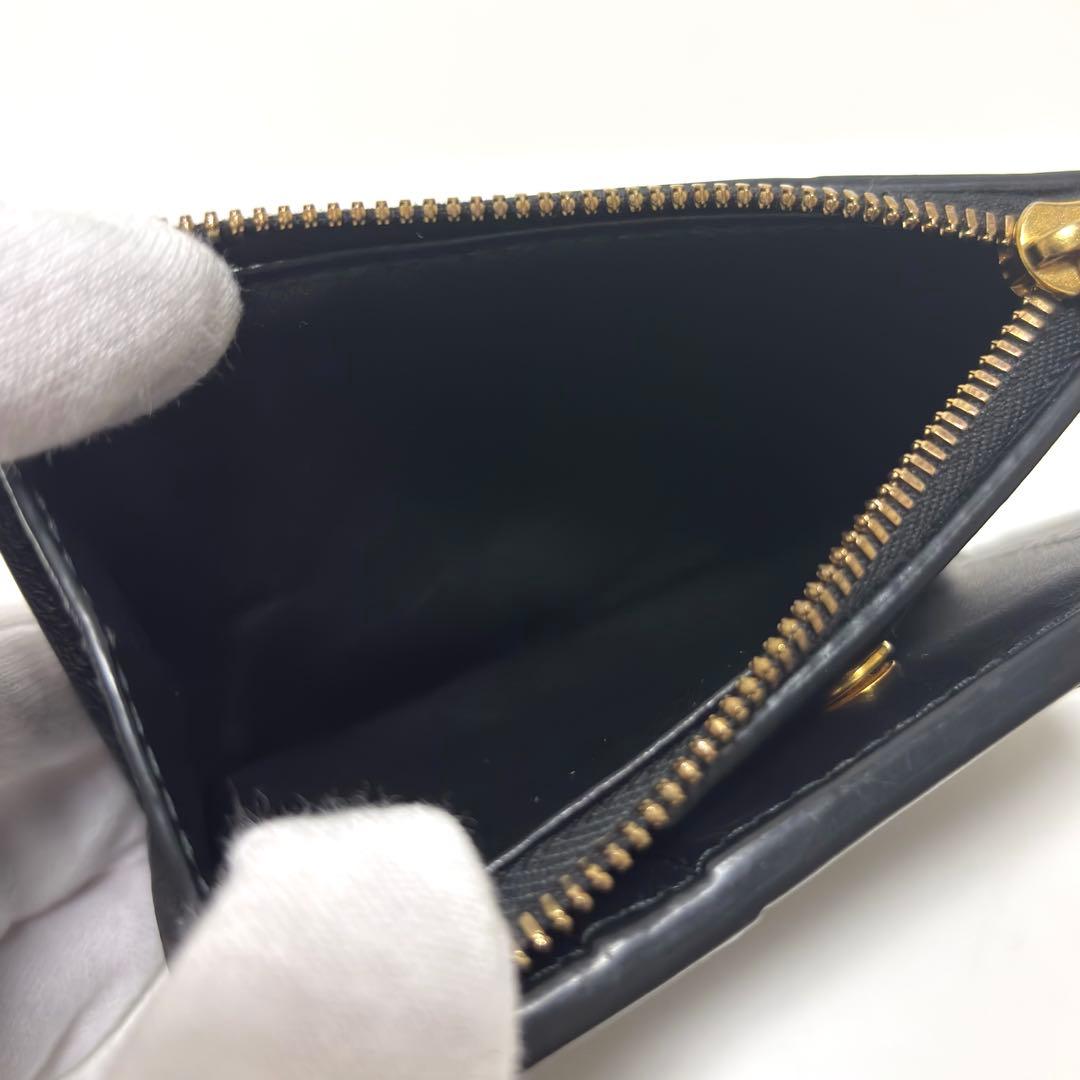 523✨極美品✨ボッテガヴェネタ 折り財布 スモールカセット ブラック RFID