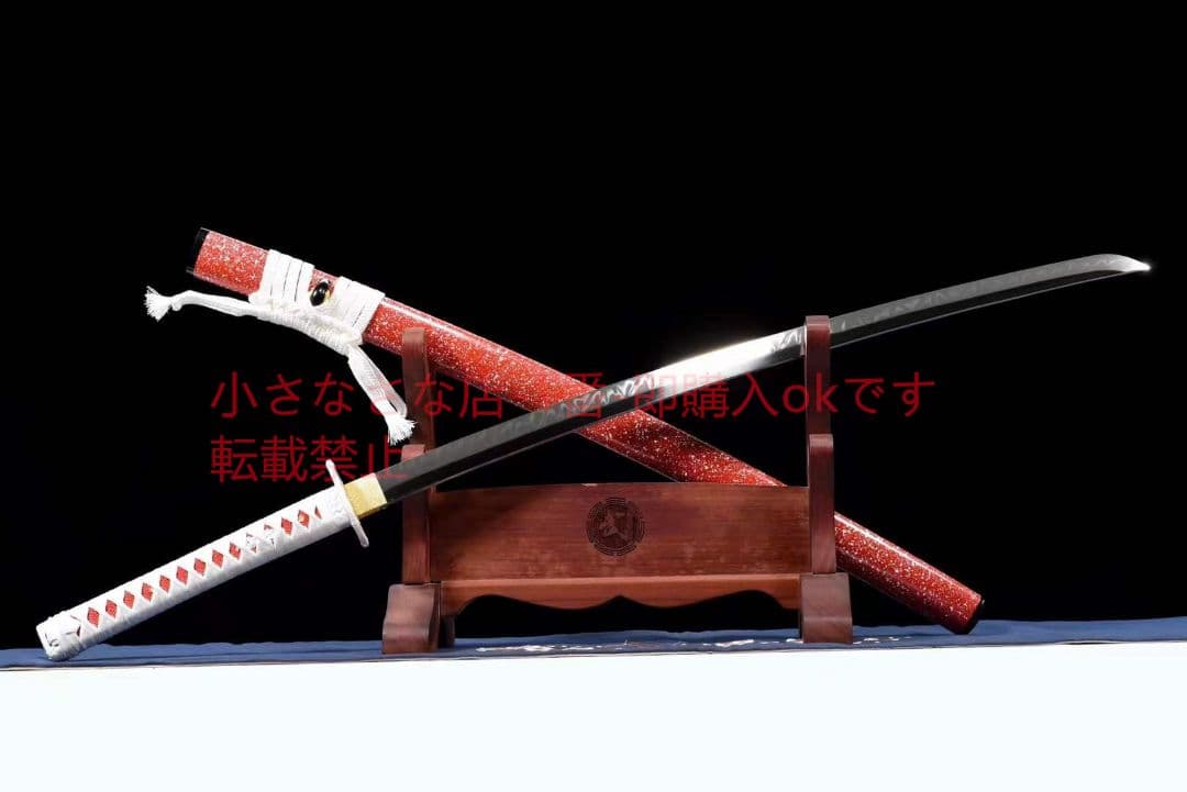 T10焼刃木の葉紋侍刀啓蟄 古兵器 武具 刀装具 日本刀 模造刀 居合刀