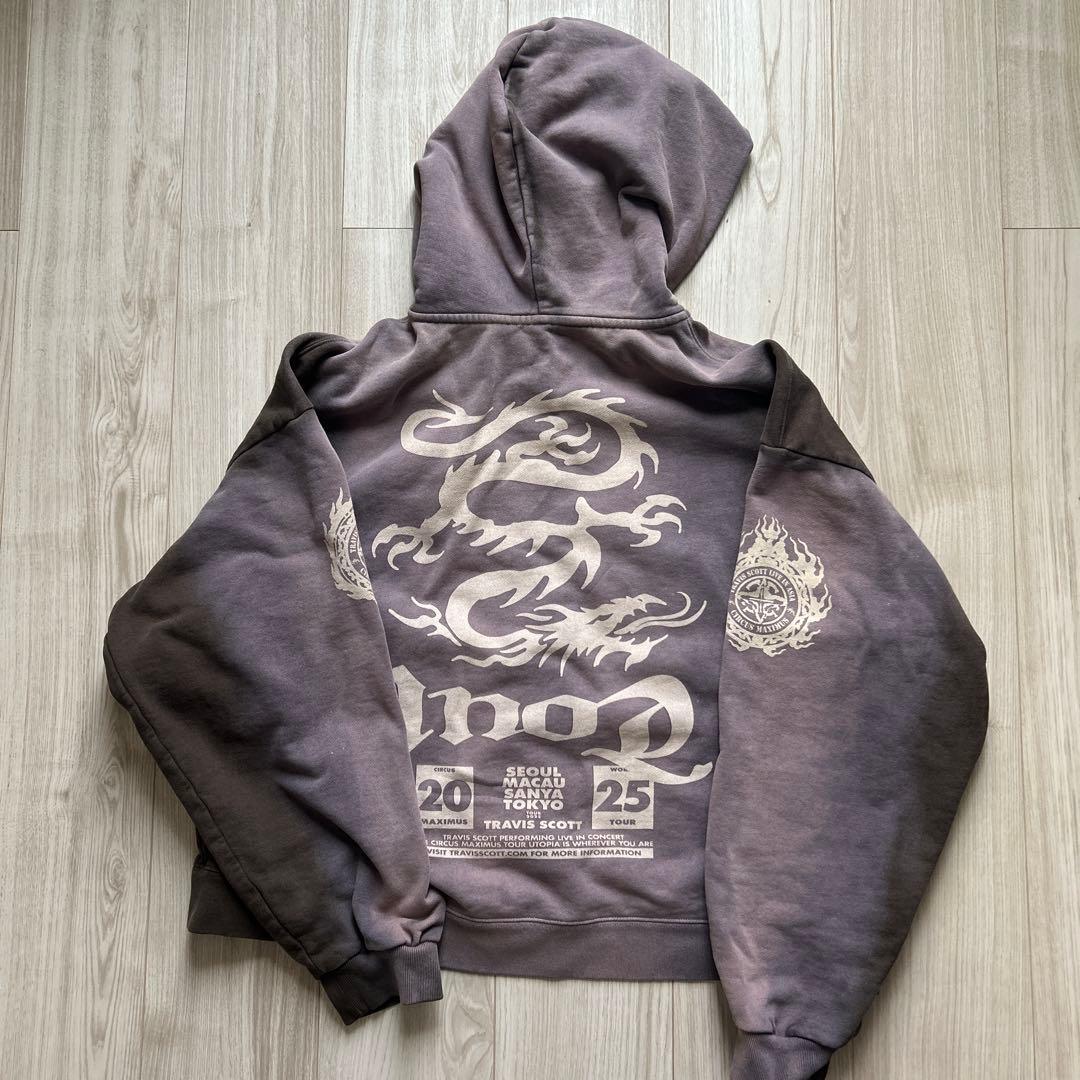 ミュージシャン TRAVIS SCOTT ZIP HOODIE CACTUS JACK M
