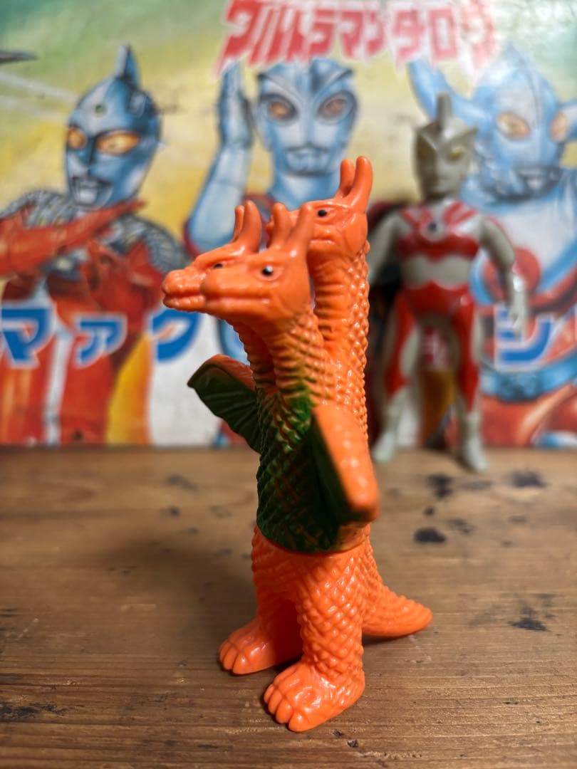 当時物 ブルマァク ミニキングギドラ ソフビ