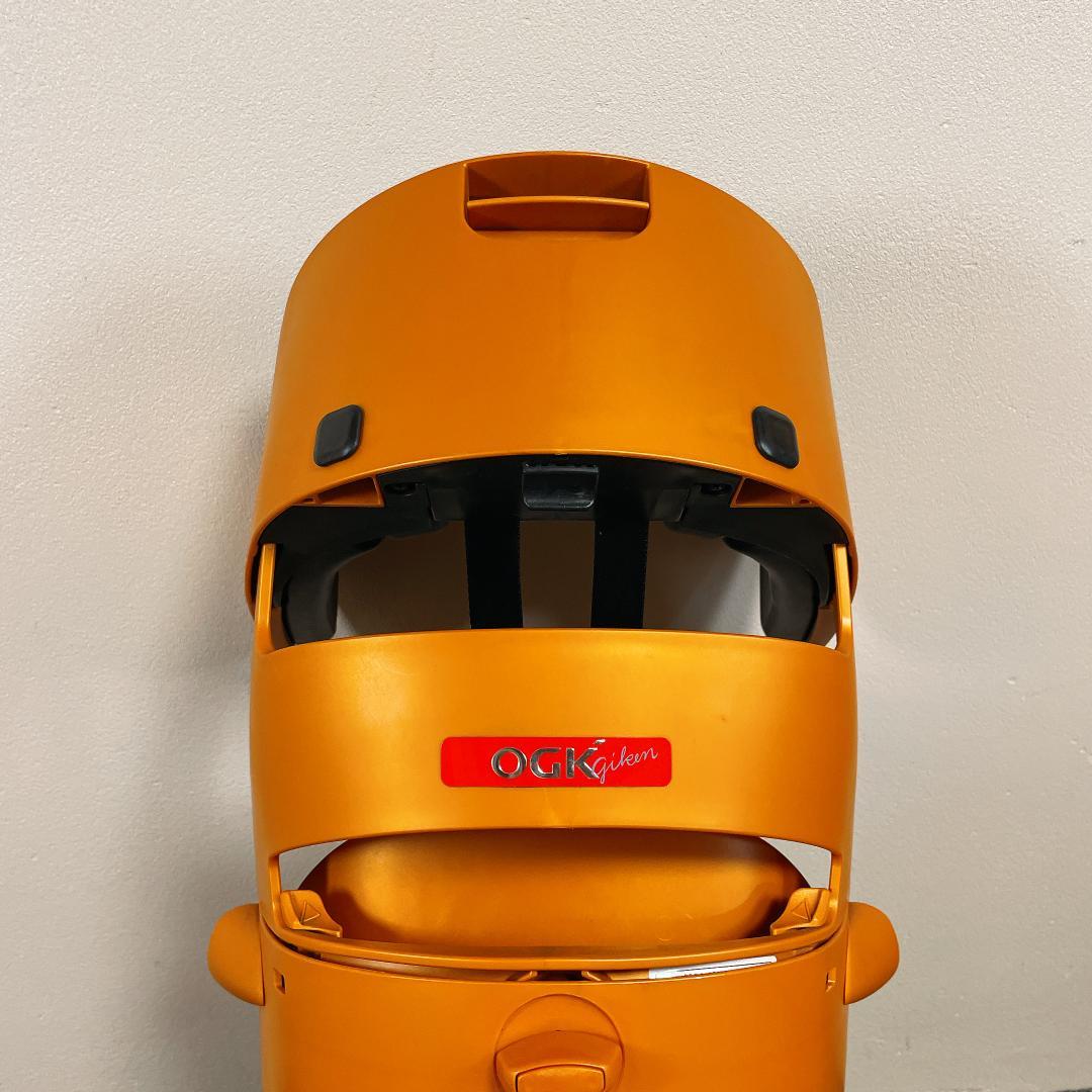 美品　OGK RBC-017DX2 自転車用チャイルドシート 希少色　オレンジ