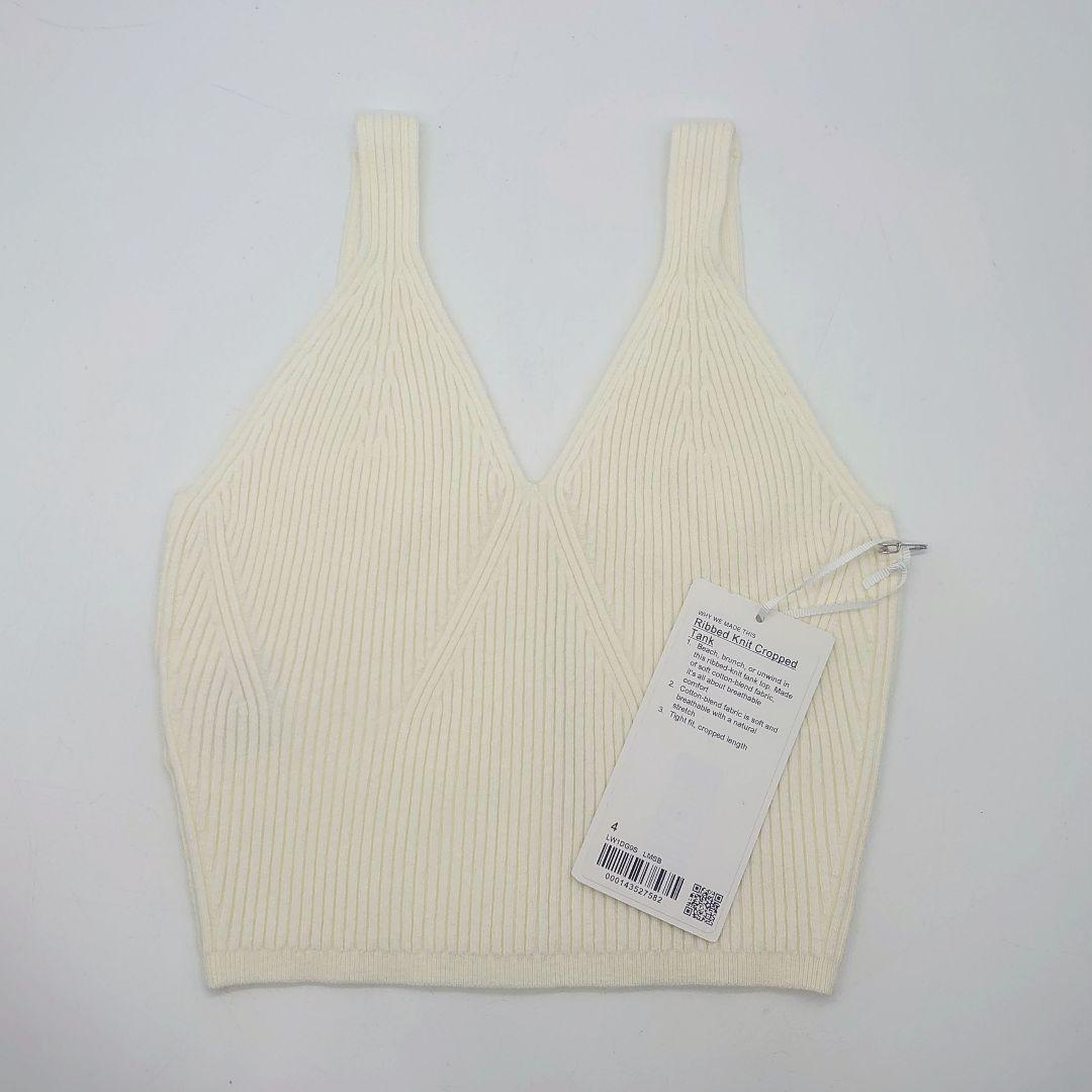 【未使用】lululemon Ribbed Knit Cropped Tank