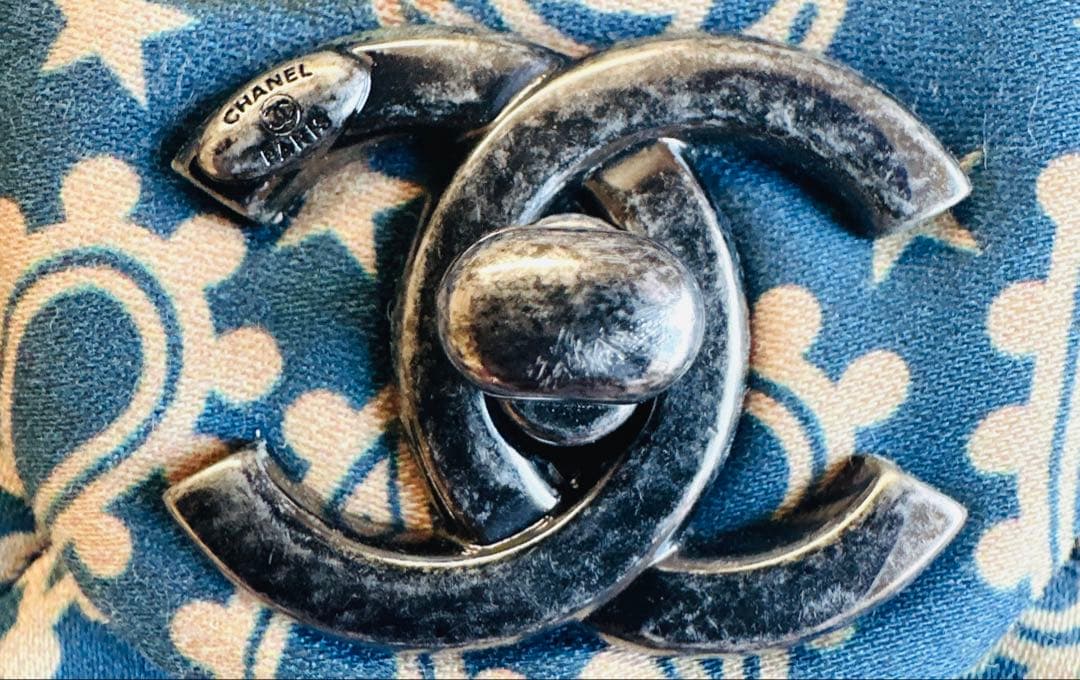 CHANEL シャネル　ショルダーバッグ ダラス　バンダナ　星　キャンバス