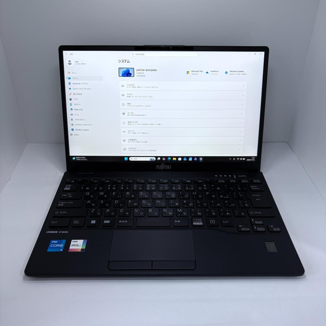 富士通 LIFEBOOK U9312/K 第12世代i5 大容量バッテリ搭載