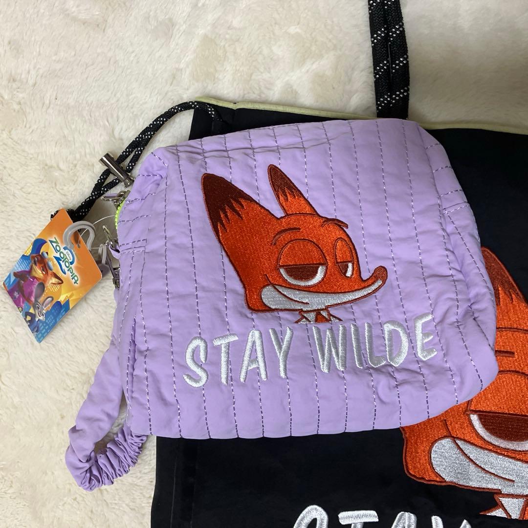 新品　しまむら　アベイル　ズートピア　ニック　トート　バッグ　チャーム　ポーチ