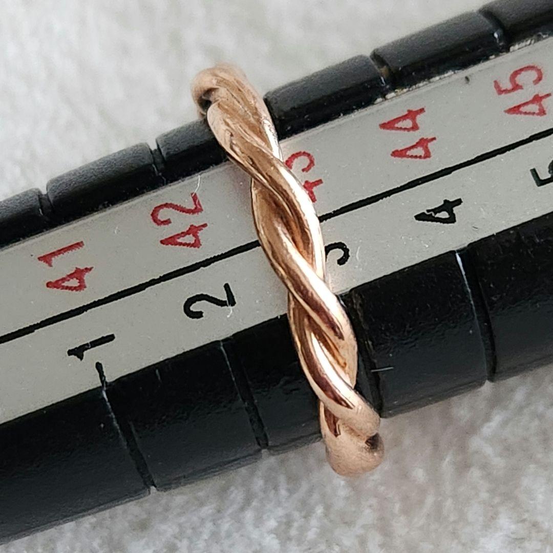 ツイストリング♡3号【エテ】K10 ゴールドリング☆アガット 好きも