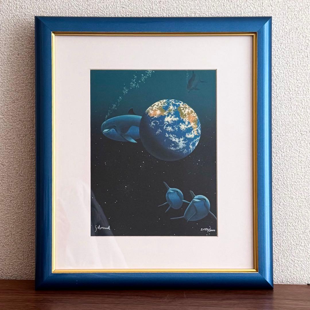 シム シメール 「ドルフィン」シルクスクリーン