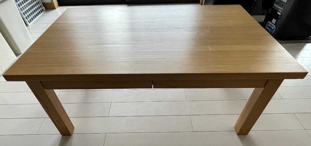 無印良品　ローテーブル　タモ材