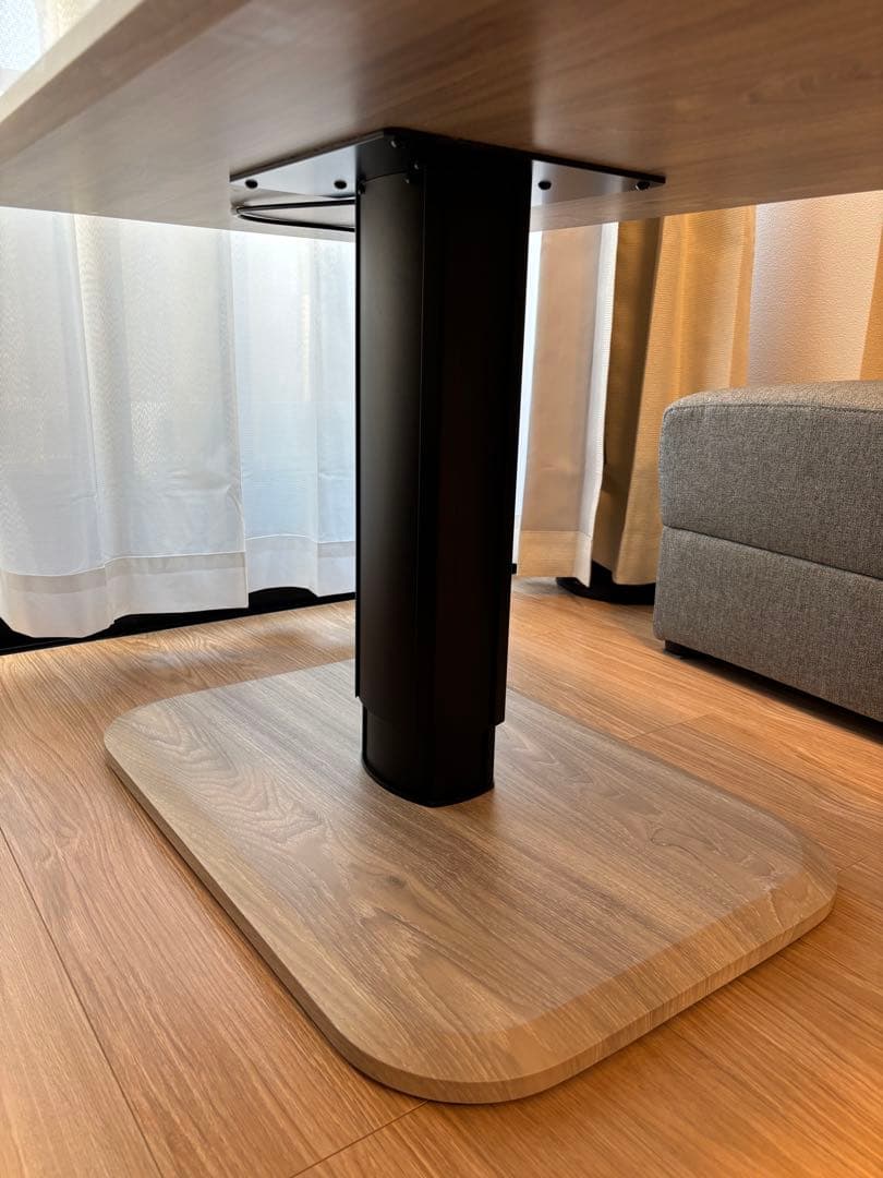 引き取り大歓迎　昇降式　ダイニングテーブル　100×60 アッシュグレー