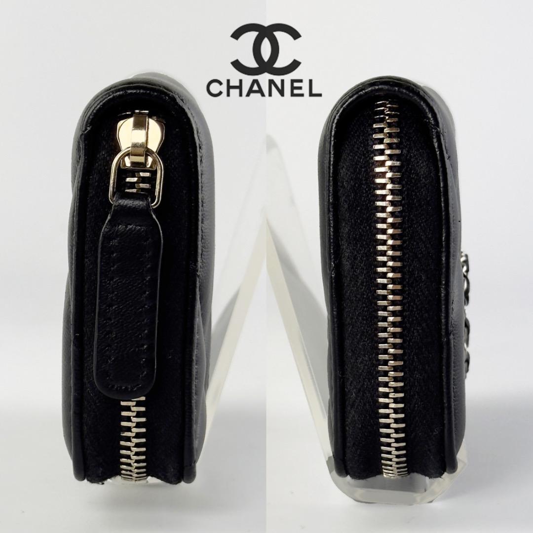 正規品　シャネル19 ディズヌフ　シルバー金具　ケース　小銭入れ　財布