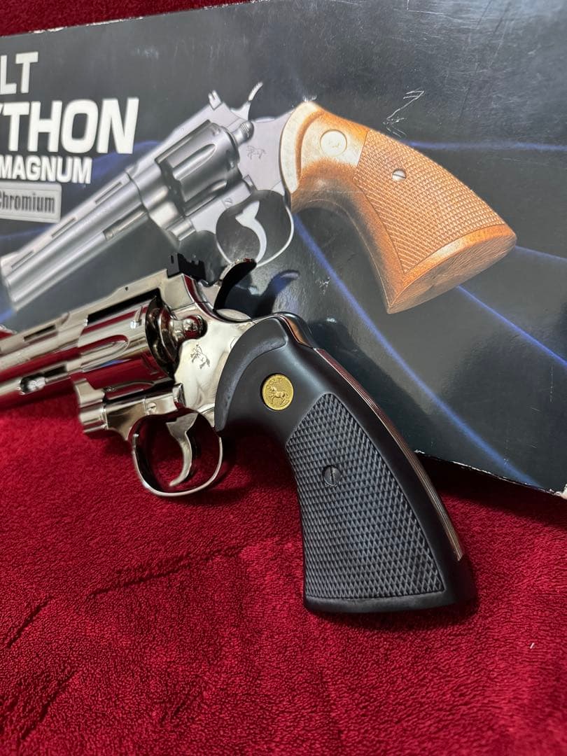 タナカワークス　コルトパイソン　357マグナム　トワイライトクローム