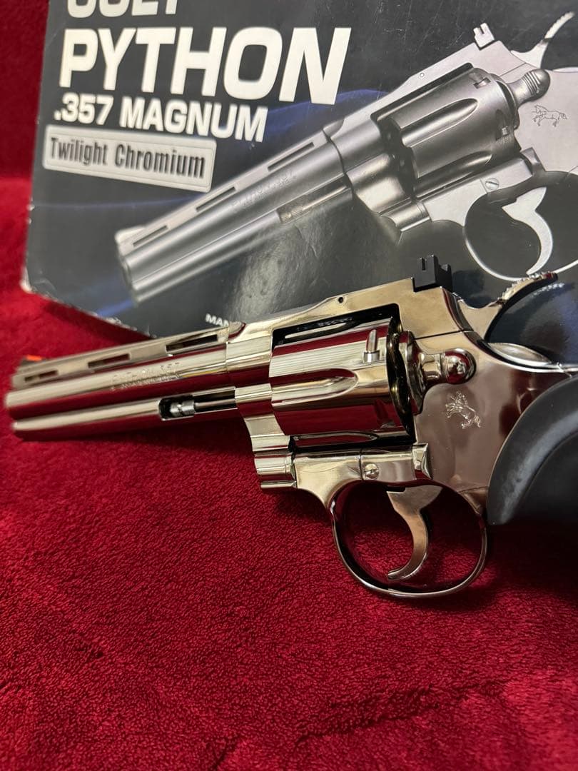 タナカワークス　コルトパイソン　357マグナム　トワイライトクローム