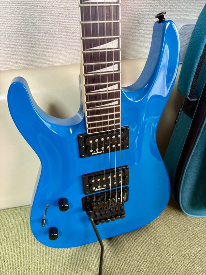 Jackson レフティ　左用　エレキギター 青 ギターケース付き　ジャクソン