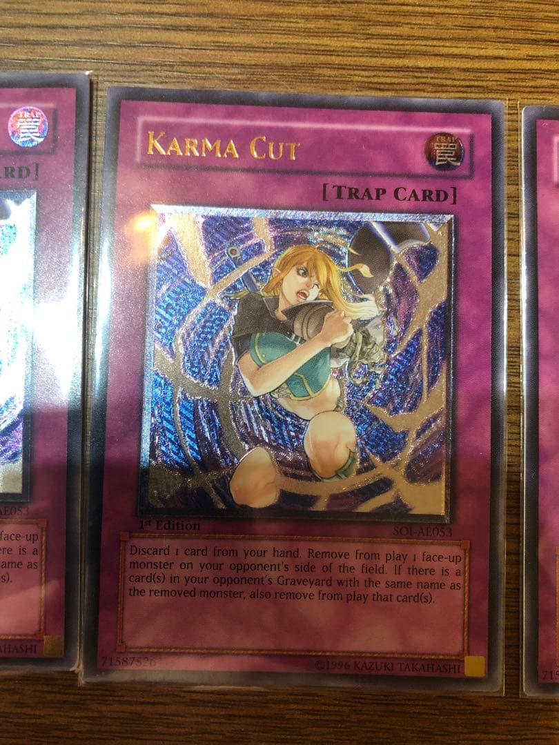 旧アジア　因果切断　レリーフ　1st edition 3枚セット